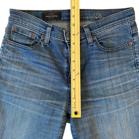 J. Crew Women's Vintage Cropped Straight Leg Jeans Size 28 - Picture 5 of 8